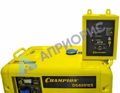 Дизельный генератор Champion DG6501ES+ATS